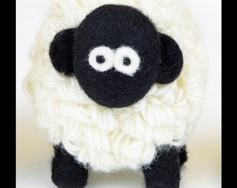 Aren't they cute? Sheep Collectable handmade of 100% Irish Wool! 6 inches tall