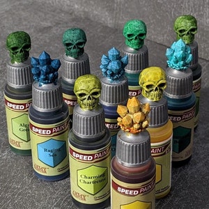 Hobby Paints Paint Bottle Toppers Swatch Caps 50 Pack