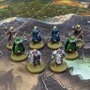 Pack de figuras no oficiales inspiradas en personajes del juego de mesa Legends of Andor de 32 mm