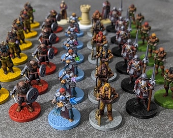 Lords of Waterdeep Board Game and Expansion Inspired Unpainted Unofficial Player Figures Meeple Upgrade Pack