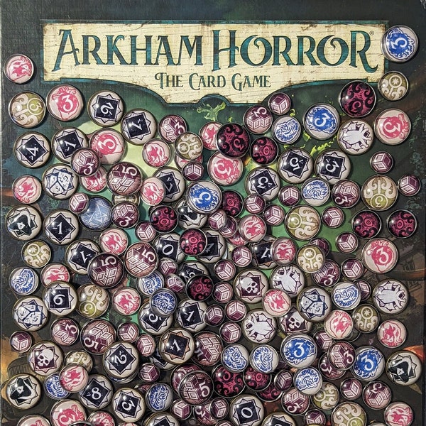 Arkham Horror Board Game Glass and Metal Token Pack
