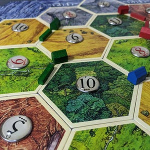Siedler von Catan Brettspiel inspirierten inoffizielle Glas und Metall Token Pack