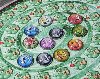 Quacks of Quedlinburg Board Game Inspired Unofficial Glass and Metal Token Pack