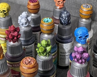 Mix and Match Hobby Paints Bottle Toppers Swatch Caps