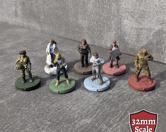 Pandemic 32mm Unpainted Board Game Character Inspired Unofficial 7 Figure Pack