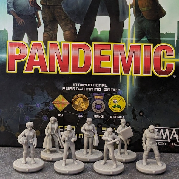 Pandemisch bordspel karaktergeïnspireerd figuurpakket
