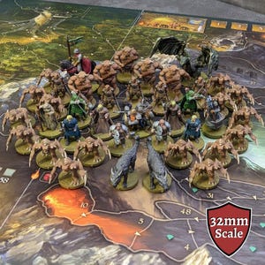 アンドールの伝説 32 mm 未塗装ボードゲーム メガパック キャラクター/モンスター/NPC にインスパイアされた非公式 41 体のフィギュアパック