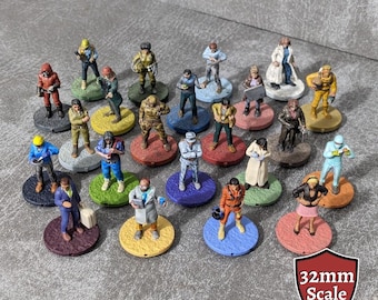 Pandemic, On The Brink, In The Lab and State of Emergency 32mm Unpainted Board Game Character Inspired Unofficial 23 Figure Bumper Pack