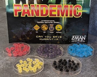 Pandemic Board Game Disease Inspired Unofficial Marker Pack