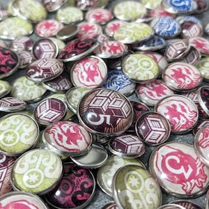 Arkham Horror The Card Game Base Game and Expansions Inspired Unofficial Glass and Metal Token Pack