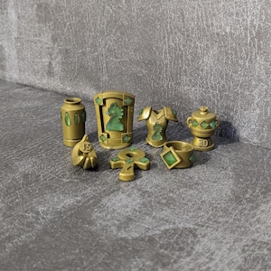3D Artefact Treasure Miniatures Compatible with Clank Board Game