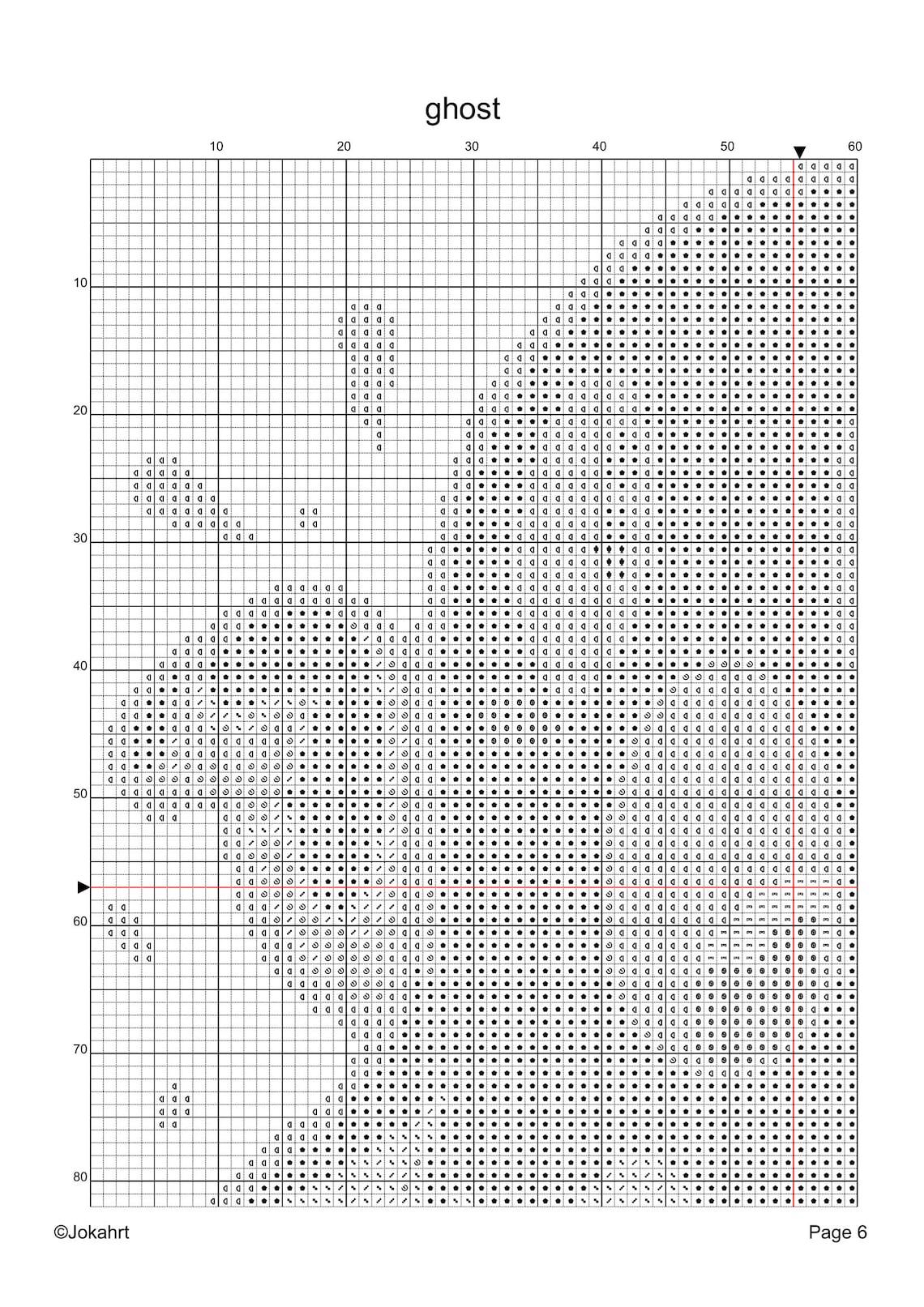Ghost Stitching Pattern Ghost Cross Stitch Pattern PDF, Spooky Halloween Embroidery Chart ...