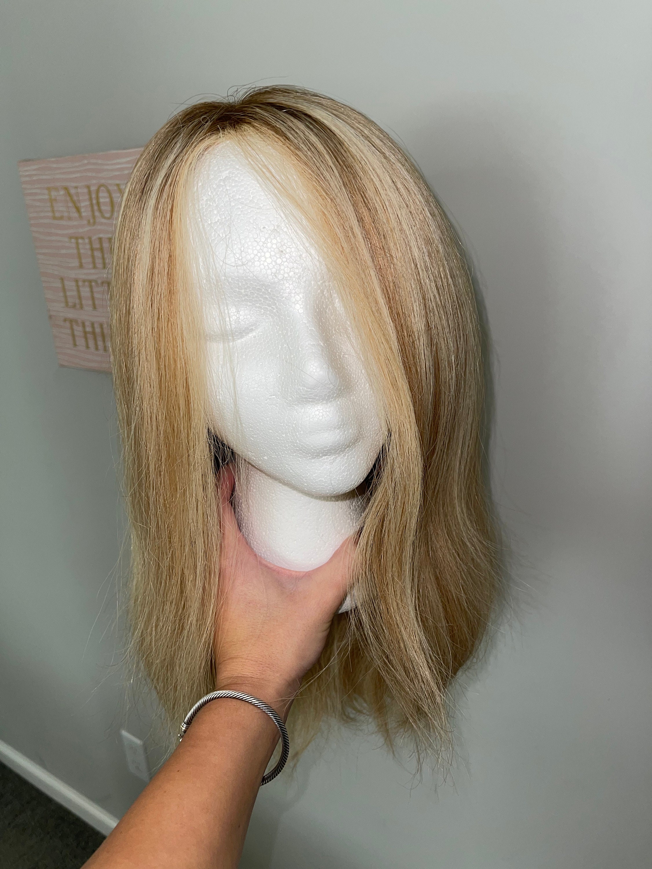 100 Human Hair Wig Custom Color and Face Frame Hair Cut Etsy