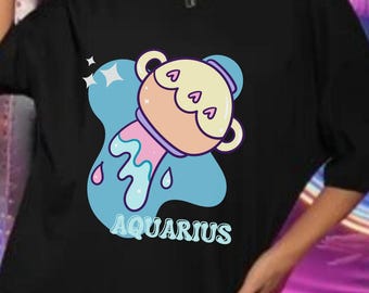 Aquarius, Aquarius Shirt, Horoscope Shirt, Zodiac, Astrology Shirt, Trendy Now, Zodiac Shirt, Kawaii Shirt, Aquarius Gift, Astrology Gifts