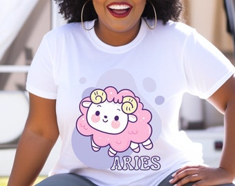 Aries, Aries Shirt, Horoscope Shirt, Zodiac, Astrology Shirt, Minimalist Shirt, Kawaii Shirt, Aries Gifts, Zodiac Shirt
