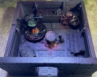 3D scenery for role-playing games, Dungeons and Dragons, Dungeon - KITCHENS