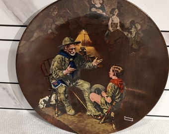 The Old Scout Plate by Norman Rockwell