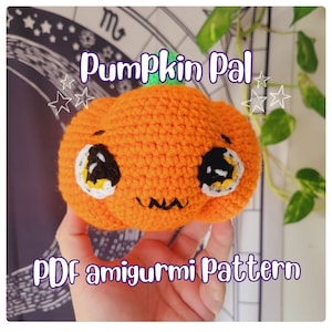 Crochet amigurumi pumpkin doll, beginner crochet PDF pattern