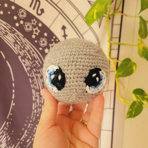 Halloween amigurumi Moon, beginner crochet pattern