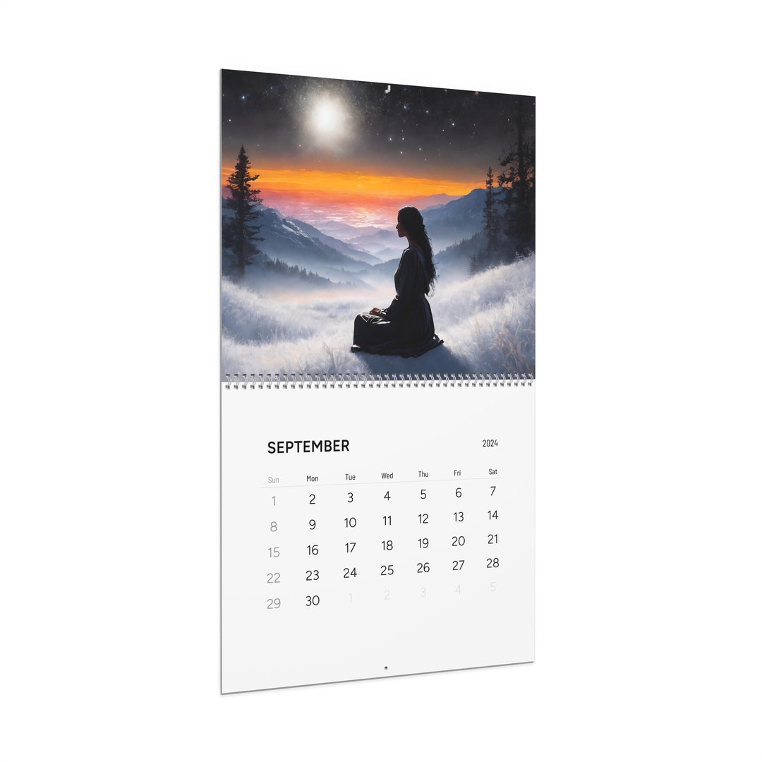 Spiritual Journey Wall Calendars 2024 Moments of Etsy