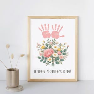Unique Giftful For Moms, Birthdayfully Gift Mom, Personalized Digital Download Keepsake, Family Handprint Art, Mother’s Days Personal Gift.
