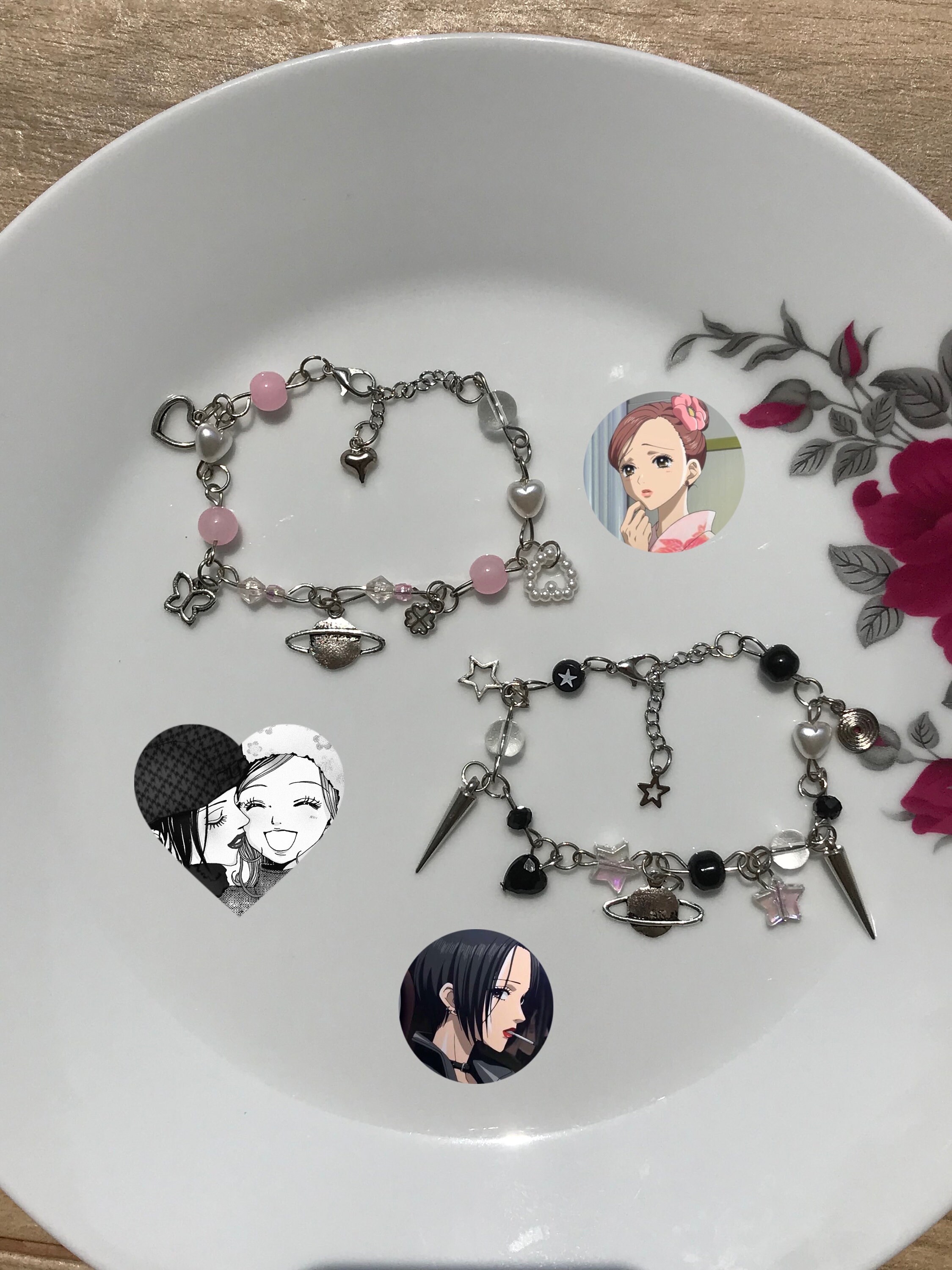 Nana & Hachi Inspired Bracelets, Nana Bracelet, Hachi Bracelet