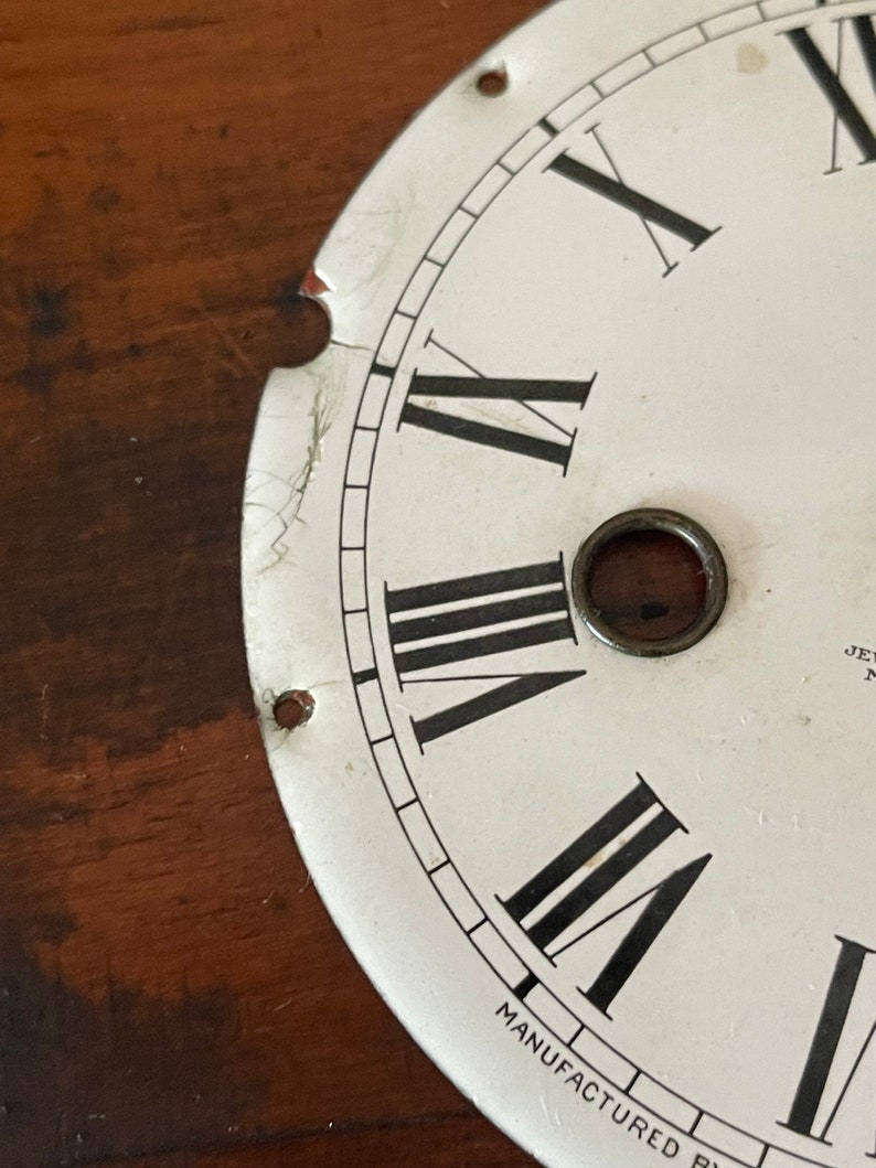 Small Enameled Clock Dial Etsy