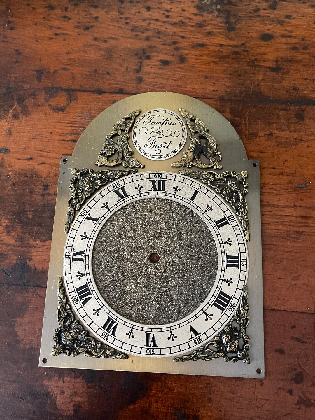 Small Tempus Fugit Clock Dial Etsy