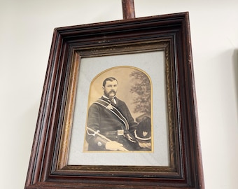 Antique Knights Templar Mason Portrait