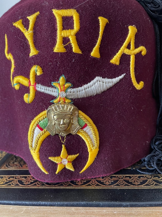 Vintage Masonic Shriner's Fez - Etsy