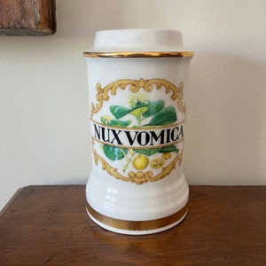 Vintage Apothecary Jar for Strychnine