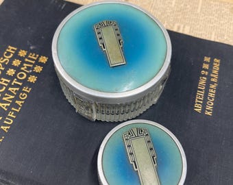 Pair of Vintage Vanity Jars