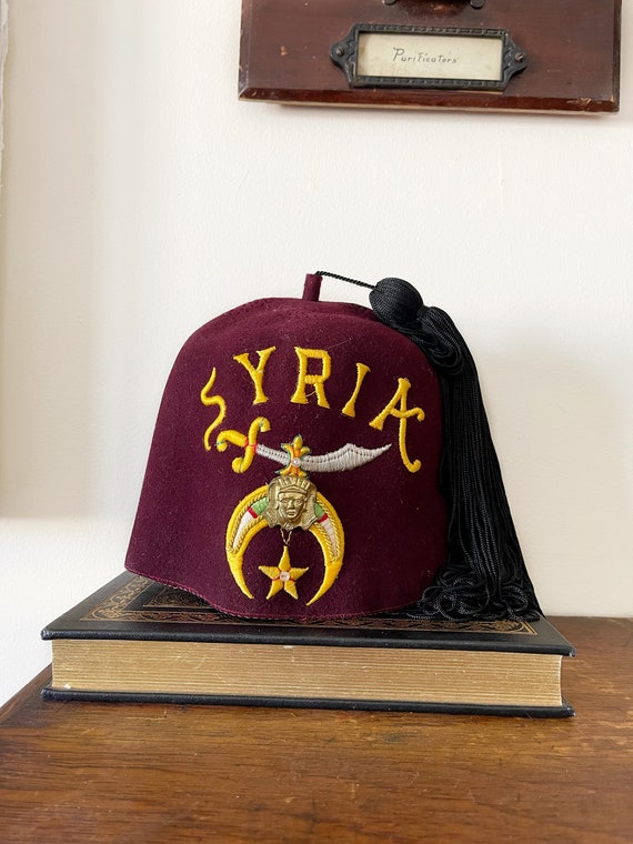 Vintage Masonic Shriner's Fez - Etsy