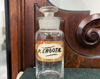 Antique Apothecary Bottle for ergot