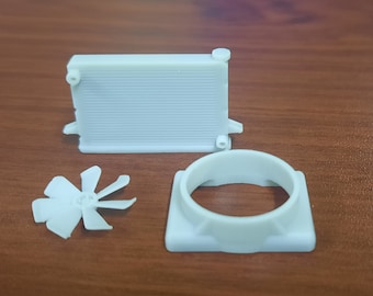1/25th Scale Radiator, Shroud and Fan Combo