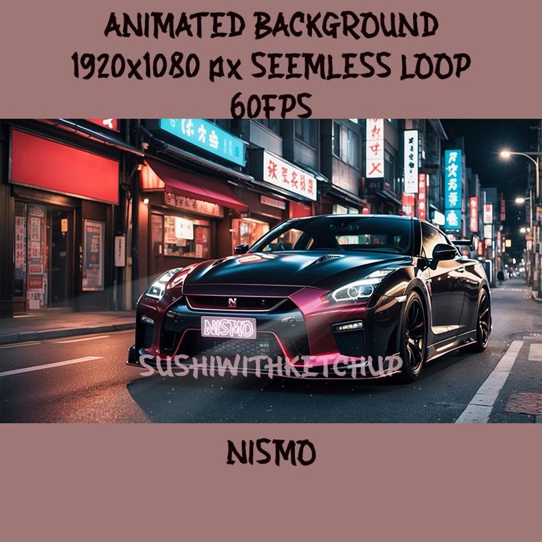 Animated Background, Vtuber Background, Twitch Stream Overlay, Car ...