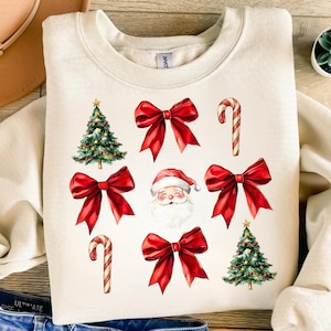 Cute Christmas Coquette Bow PNG, Coquette Christmas Bow Holiday Clipart, Christmas Shirt PNG, Vintage Christmas PNG, Christmas Sublimation