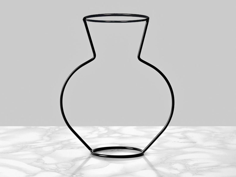 Silhouette Vase Black Outline Vases Nordic Outline Vase Minimalist