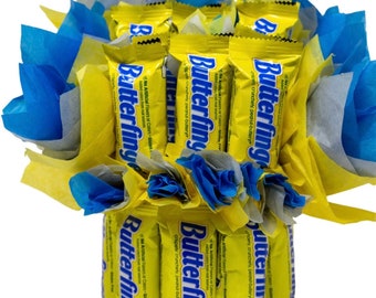 Fun sized Butterfinger Candy Arrangement