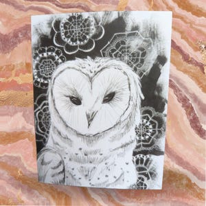 Snowy Owl - Hand Designed Stationary Cards