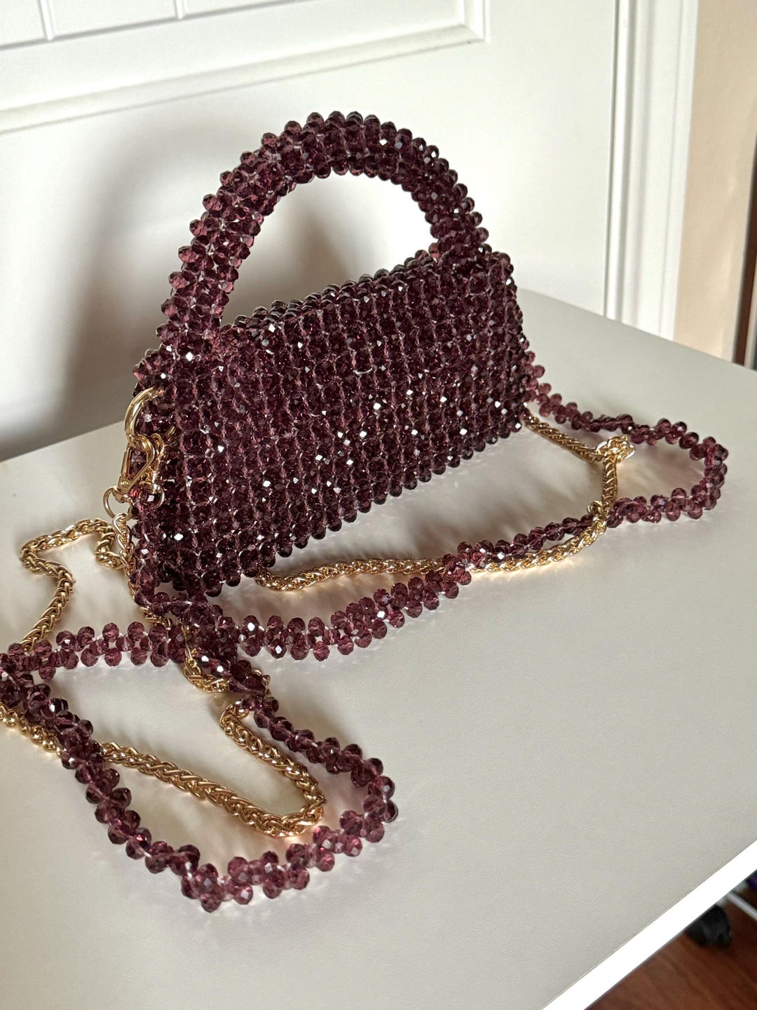 Pink Crystal Purse