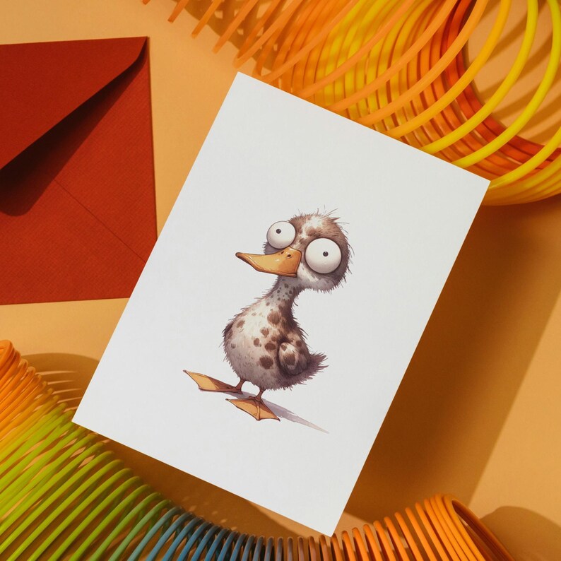 250+ lustige Tiere Clipart Bundle: Aquarell schrullige Cartoon Vögel, Hunde, Katzen (Digitaler Download) Bild 9