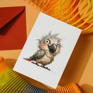45 Funny Pet Clipart: Watercolor Quirky Cartoon Animal PNG Bundle (Digital Download) image 5