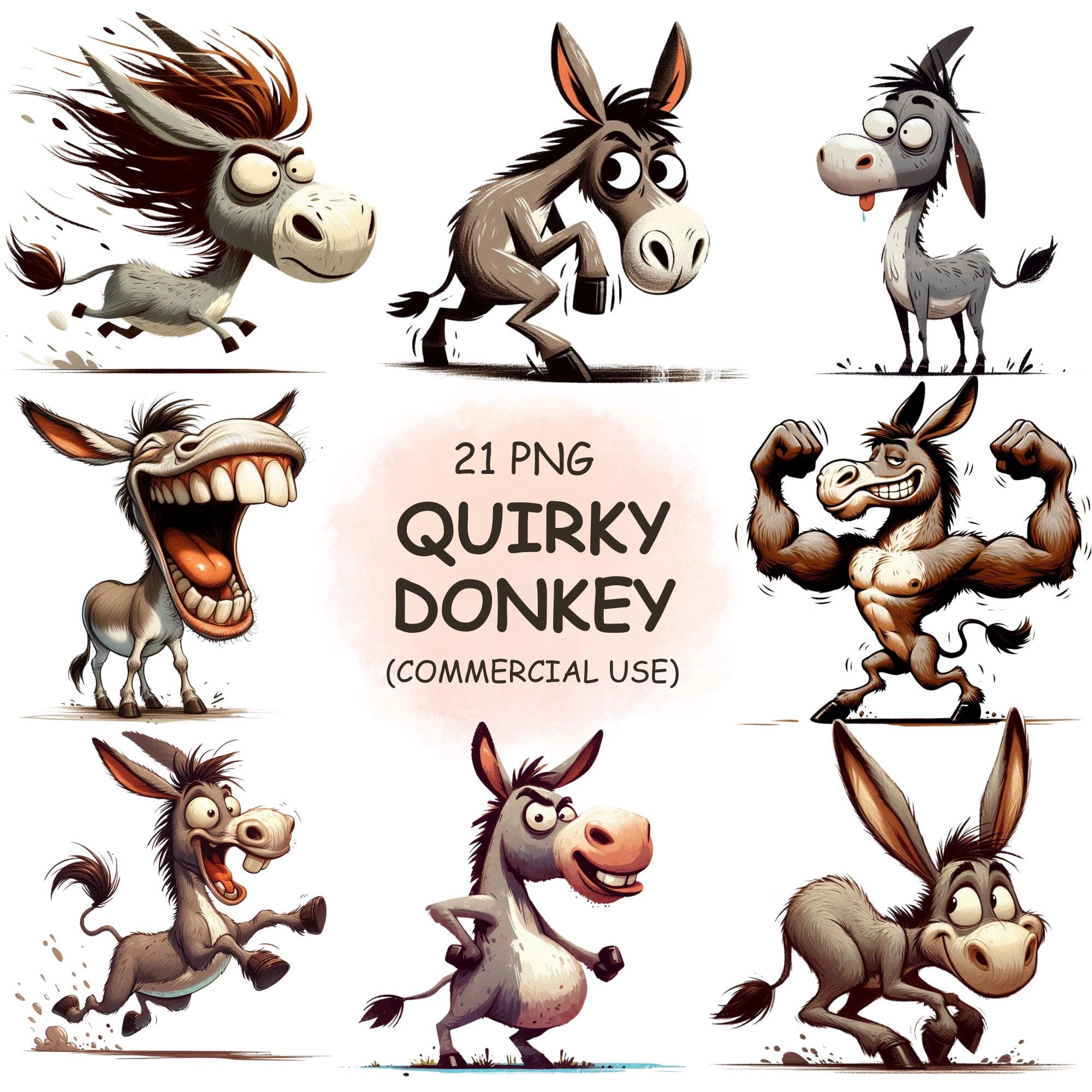 Asino acquerello Italia