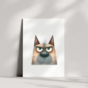 Grumpy Dogs PNG Clipart Bundle: Funny Canine Art (digital Download Set ...