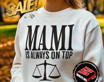 Suéter de lucha libre de Rhea Ripley, regalo para fanáticos de la lucha libre, idea de mercancía, sudadera con capucha Mami Dominance, regalo para fanáticos de Rhea Ripley.