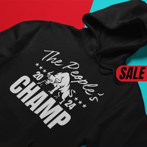 The Rock Hoodie Wrestling People&#39;s Champ Dwayne The Rock Johnson Hoodie