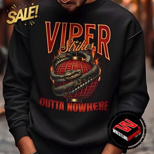Randy Orton Wrestling Sweatshirt Vintage WWE Fan Apparel Viper Legend Wrestler Hoodie Gift For Wrestling Enthusiasts Retro RKO Design