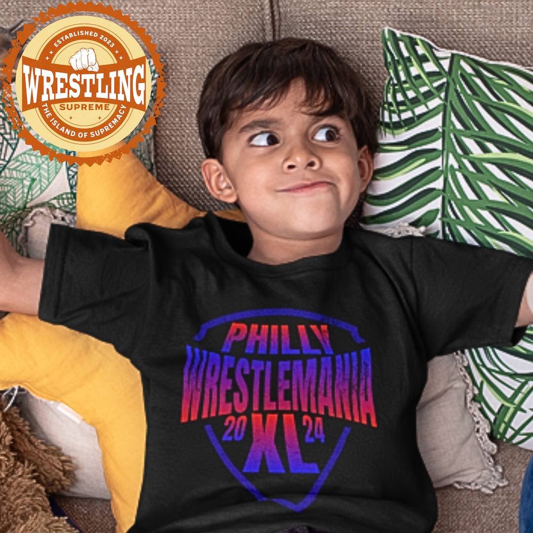 WWE Wrestlemania 2024 Kids Tshirt for WWE Wrestlemania 40 Etsy