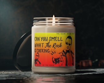 Wrestling The Rock Gift Scented Candle Wrestling Valentines Day Gift